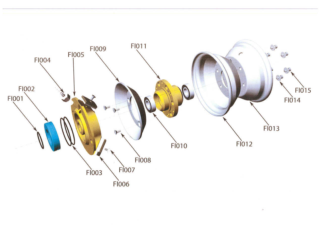 SPARE PARTS FOR HYDROCONICAL WHEEL SYSTEM